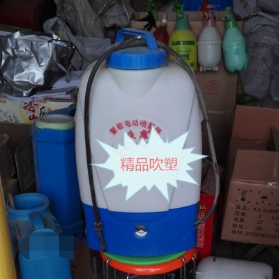 廠家批發(fā)供應20L升背負式電動噴霧器吹塑白桶企鵝款農(nóng)用打藥機