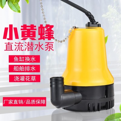 廠家直銷小黃蜂直流潛水泵 大流量電瓶車抽水泵 船用電瓶泵批發