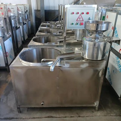 全自動商用豆腐機(jī)價(jià)格 電加熱不銹鋼豆腐機(jī)磨煮漿快產(chǎn)量高