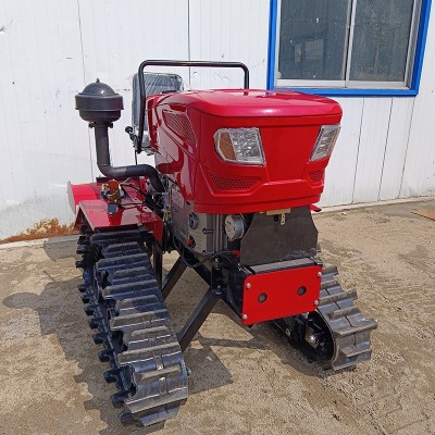水旱兩用旋耕機(jī) 多功能履帶拖拉機(jī) 稻田打漿耙田微耕機(jī)35