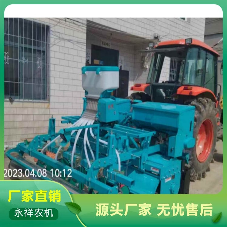 精量條播功能種肥一體機 旋耕、施肥、播種、開溝排水功能。