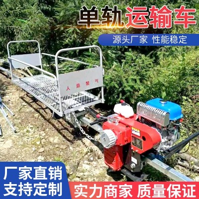 單軌運輸車 山地單軌道爬坡小火車 雙軌道運輸車輛 爬山虎農(nóng)用軌道機