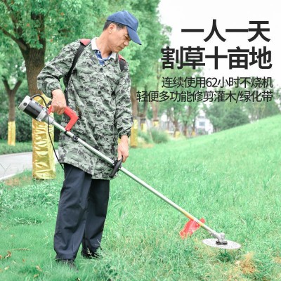 背負式農用除草機割草機電動大功率充電式打草機開荒收割神器