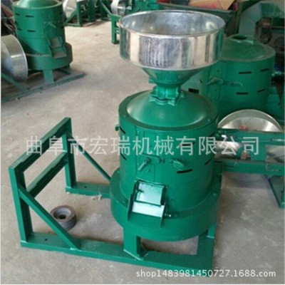 220V家用谷子碾米機水稻去皮機，小型商用碾米機多少錢一臺糧食加 1臺