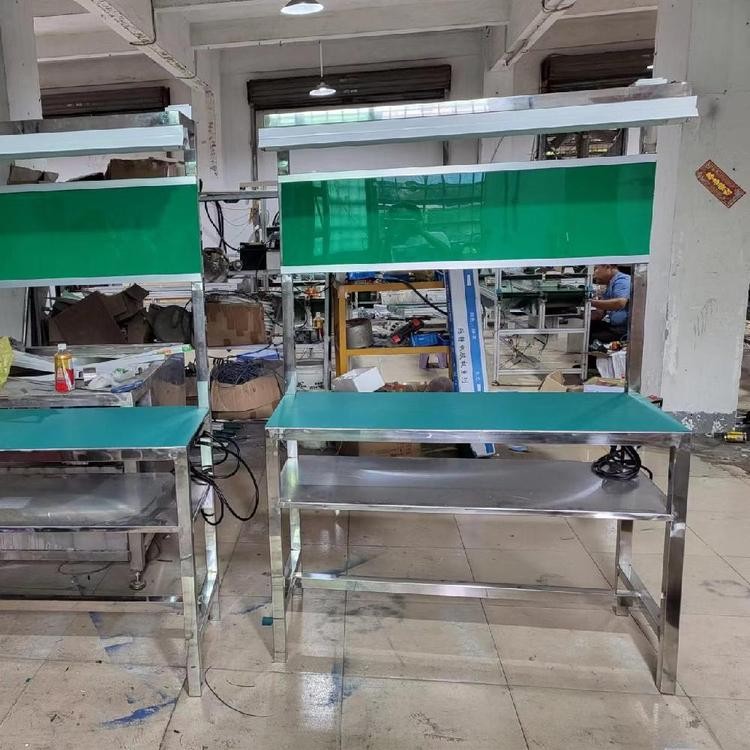 不銹鋼工作臺(tái) 裝配車(chē)間操作臺(tái) 展旺達(dá)重型鉗工臺(tái)定制